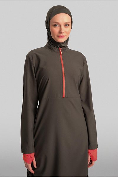 Armine Χακί Μαγιό Hijab - Μοντέλο 24Yd8904