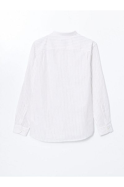 LC Waikiki Ανδρικό ριγέ μακρυμάνικο πουκάμισο LCWAIKIKI Classic Regular Fit