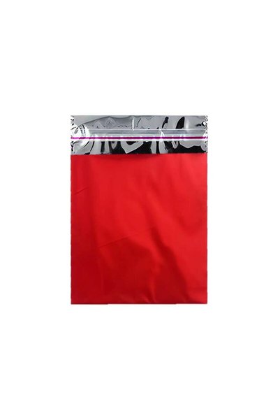 Generic Brand Pungă metalizată de lux 50 bucăți 15x25 -Roșu-