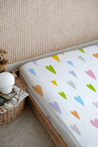 Tuğba Kuğu ملاءة مسطحة مطبوعة على شكل وحيد القرن من Pure Baby Doodle