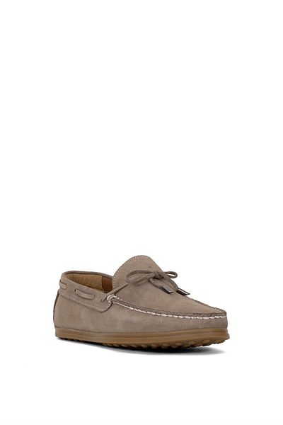 Ayakkabı Fuarı Elit ALF04S Ανδρικά Παπούτσια Loafer από γνήσιο δέρμα Χρώμα άμμου