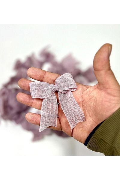 Nikah Şekeri Market 25 Pieces Nopeli Ribbon Linen - Ready Decorate Gift, for Engagement and Wedding
