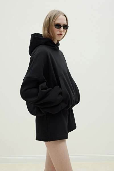 Suud Collection Black Hardy Hooded Sweatshirt
