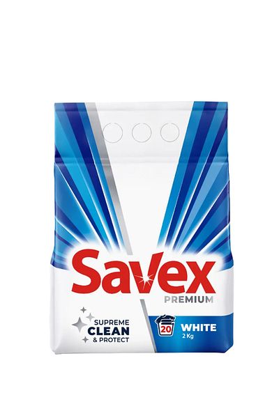 SAVEX Automatic detergent Powerzyme 2in1 White, 2kg