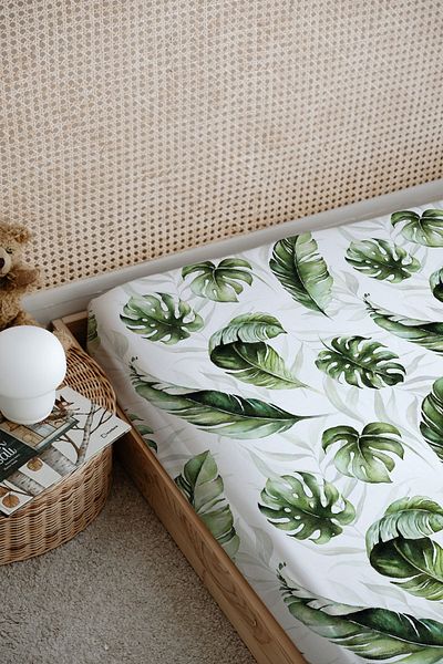 Tuğba Kuğu Watercolor Lion Printed Flat Sheet - for Baby Series