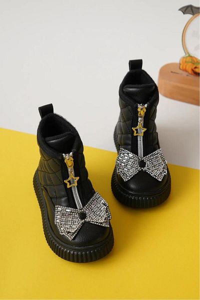 Papuçcity Arzen 03074 Baby Girl Bow Θερμικές Μπότες