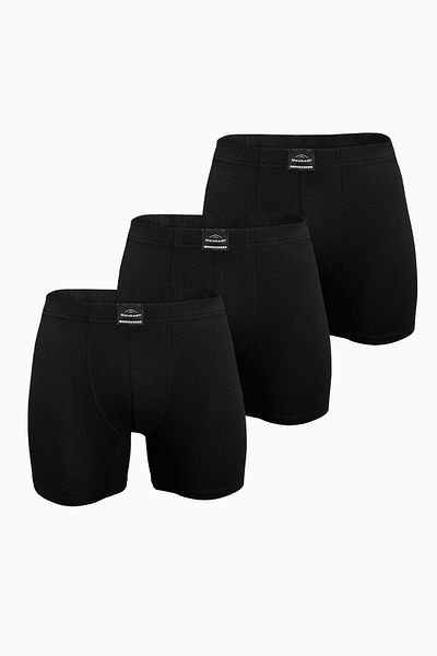 Malabadi Ανδρικό Premium Modal Black Long Boxer Σετ 3 τεμαχίων - 3M250