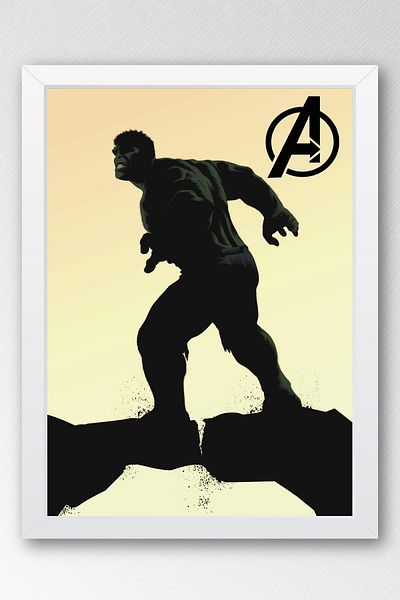 Saturn Pictură înrămată Hulk - Pictură poster film Marvel