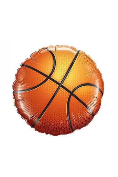 Parti Adresi Basketball Ball Foil Balloon Basketball Themed Birthday Party Balloon 18 inch 45 cm