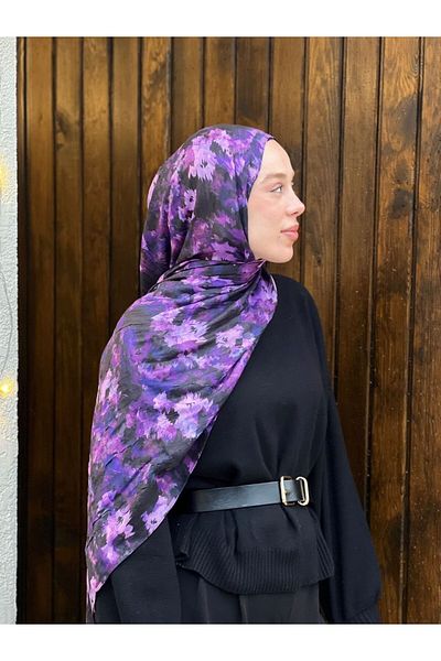 Modakaşmir Şal din bambus cu model de toamnă