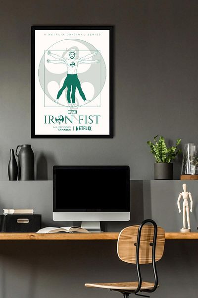 Saturn Pictură înrămată cu mănușă de fier - Pictură poster din seria Marvel
