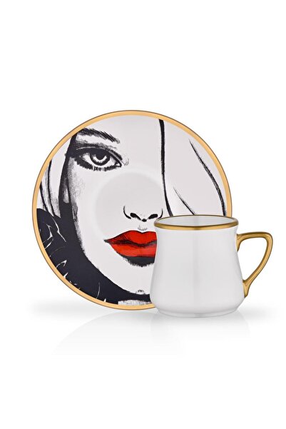 Glore Red Lady ceașcă de cafea turcească pentru 6 persoane