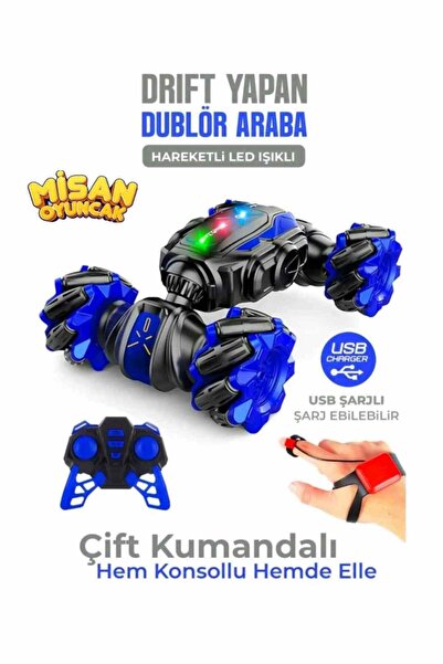 MisanStore Şarjlı El Sensörlü Akrobat Araba - Bilekten Kontrollü Uzaktan Kuma...