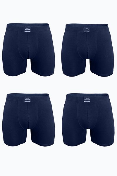 Malabadi Ανδρικό Navy Blue 4-Pece Premium Collection Modal Long Boxer 4M250