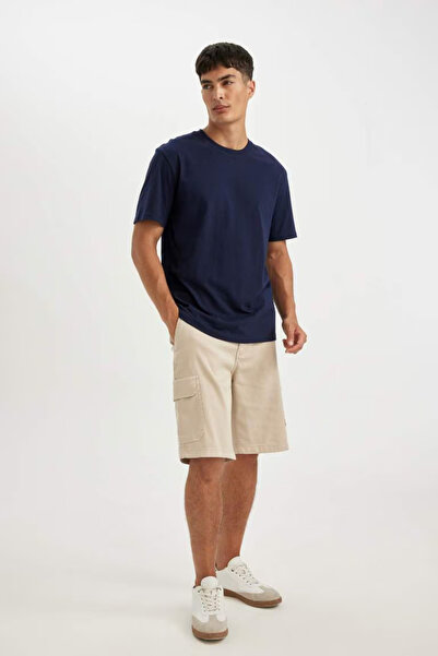 DeFacto NAVY - Crew Neck Regular Fit κοντομάνικο μπλουζάκι