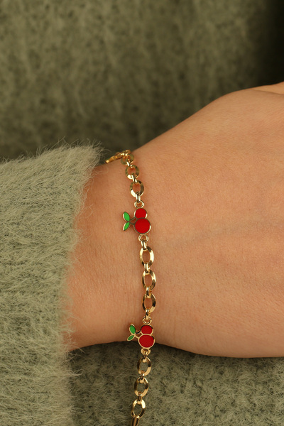 Çgk Çiğdem Gürel Kuyumculuk Kiraz Çocuk Altın Bileklik