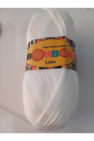 NAKO bonbon lüks patik ipi beyaz 98200