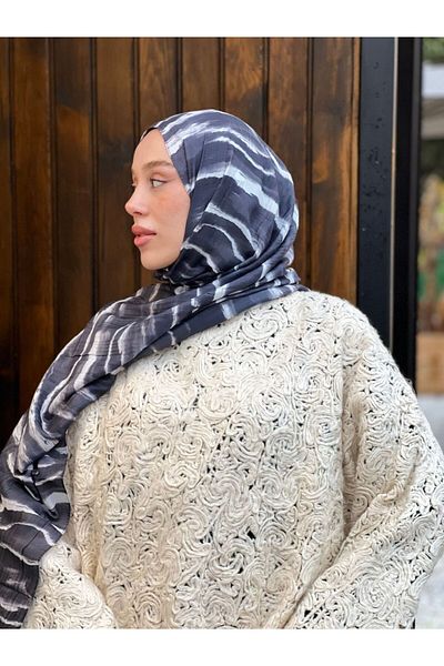 Modakaşmir Şal din bambus cu model Northern Lights