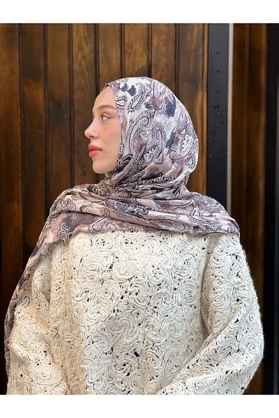Modakaşmir شال من الخيزران بنمط عرقي مجردة