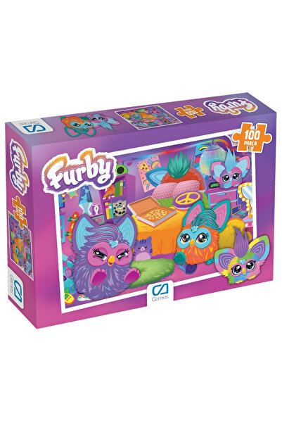 CA Games Furby Lisanslı 100 Parça 34x24cm Çocuk Puzzle Yapboz Serisi