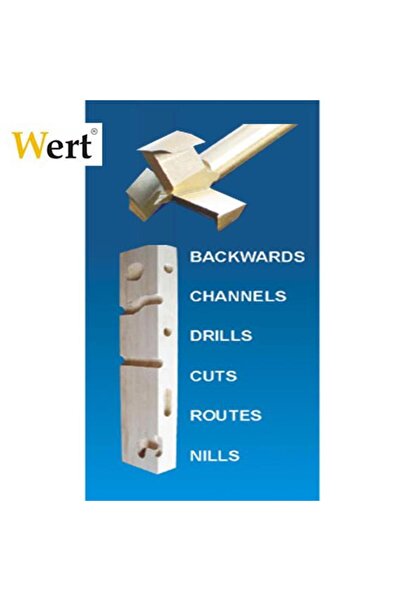 WERT 2523 Tas Menteşe Çok Açılı Freze Matkap Seti 4 Parça