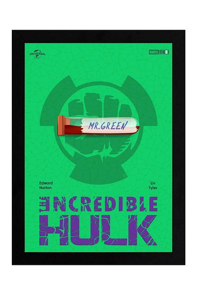 Saturn Pictură înrămată Hulk - Pictură poster film Marvel
