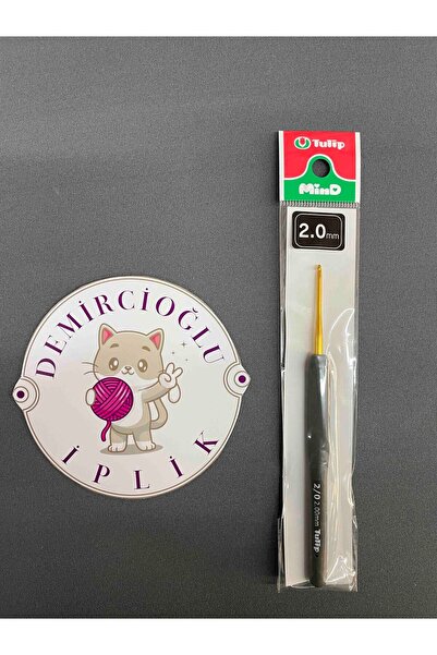 Demircioğlu İplik Tulip Mind Örgü Tığı Titanyum Yumuşak Saplı El Acıtmayan Sl...