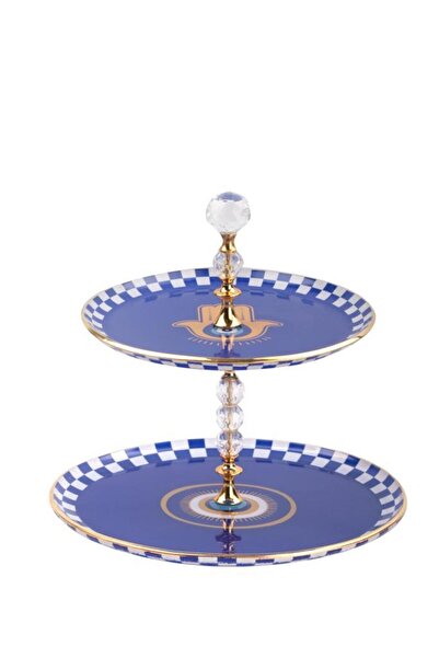 Glore Nazar Mavi Katlı Ikramlık