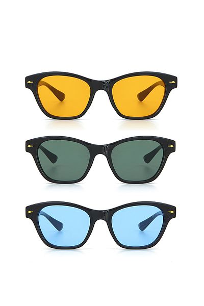 Rams Unisex Set of 3 Cat Eye Gökçesi Sun Watcher