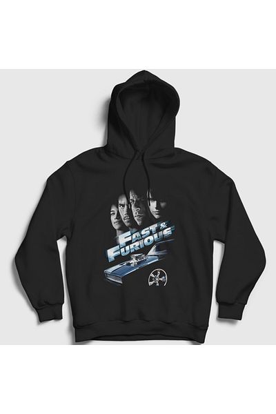 Presmono Φούτερ με μαύρη κουκούλα Unisex Fast and Furious - Fast and Furious 421181 ττ