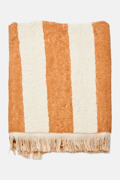 Muy Mucho Textured Bath Towel 70 X 140, Brown