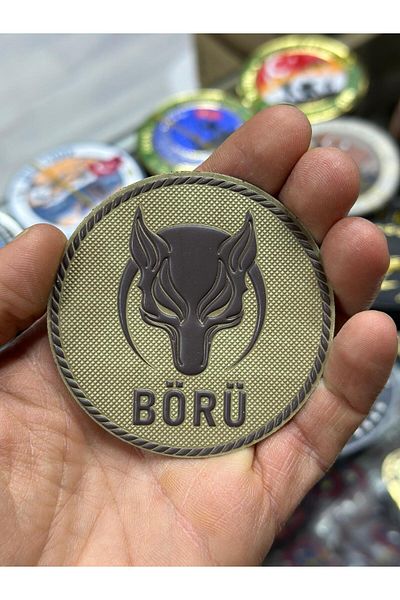 KOMANDO PAZARI PATCH TUBĂ EMBROIDERED 3D TĂIAT LAZER CU LEMN PE SPATE