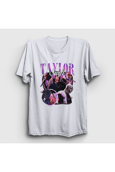 Presmono Λευκό ραπ μπλουζάκι Kanye West και Taylor Swift Unisex - 420478 ττ