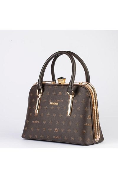 Armine 339 Model Brown Printed Women's Bag