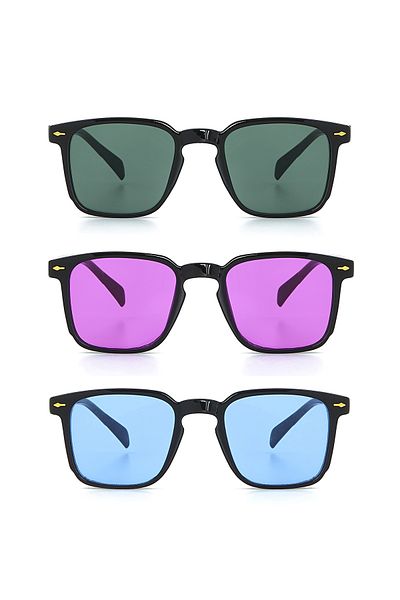 Rams Set of 3 Unisex Sunglasses