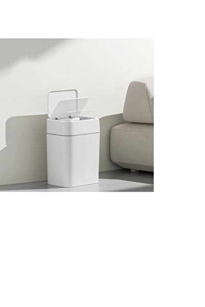 Reis Home Λευκός κάδος απορριμμάτων 12L με αισθητήρα, εγχώριας παραγωγής, ιδανικός για χρήση στην κουζίνα και στο γραφείο