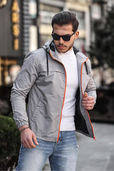 Stilkombin Style Combination Colorful Zippered Raincoat Seasonal PLDP 2920