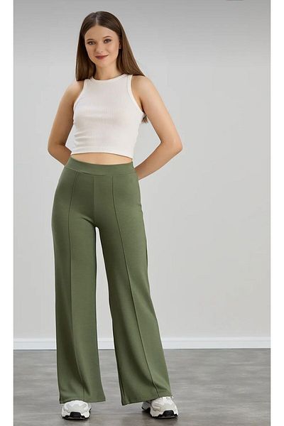 OYS High Waist Recovery - Wide Leg Modal Pants Khaki