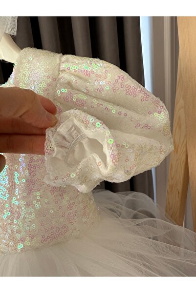 Baby Tutu cu paiete cu paiete, pufos, ziua de naștere, 23 aprilie, costum de petrecere, rochie de seară cu mânecă balon scurtă, rochie pentru copii