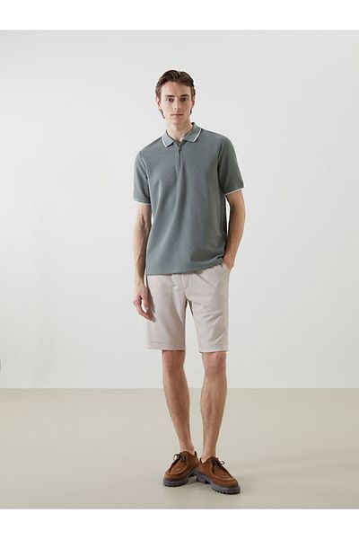 LC Waikiki LCW Vision Herren-T-Shirt mit Polokragen und kurzen Ärmeln