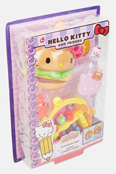 Hello Kitty Hamburger Diner Coffret Compact Burger 21 L X 30 H X 5 W Cm, Pink