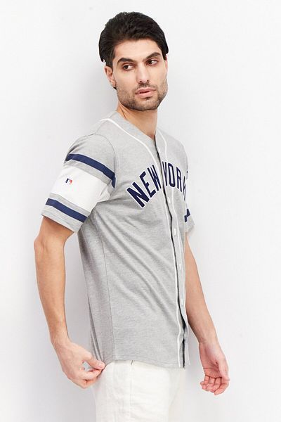 Fanatics Men Sportswear Fit Embroidered Outdoor Jersey, Grey