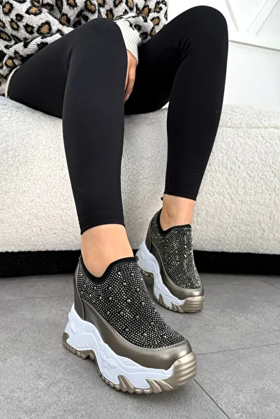 kajal ayakkabı Di̇va High-Top Sneakers with Stones