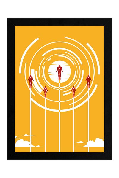 Saturn Pictură înrămată Iron Man - Poster de film Iron Man Marvel