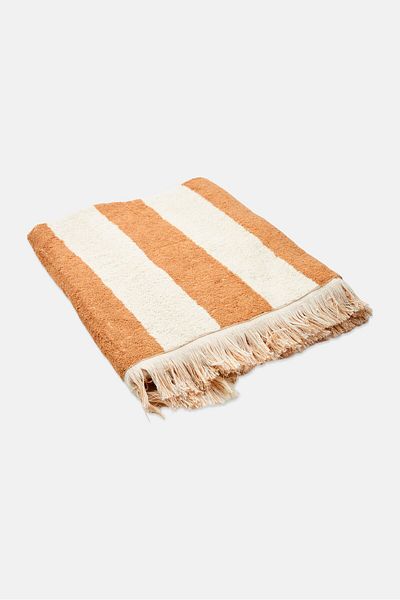 Muy Mucho Textured Bath Towel 70 X 140, Brown