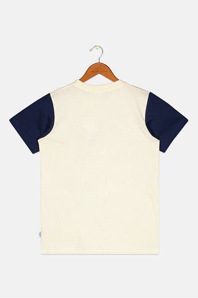Mickey Mouse Kids Boys Crew Neck Short Sleeve Printed T-Shirt, Off White