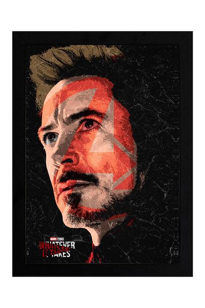 Saturn Pictură înrămată Iron Man - Pictură poster film Avengers Marvel