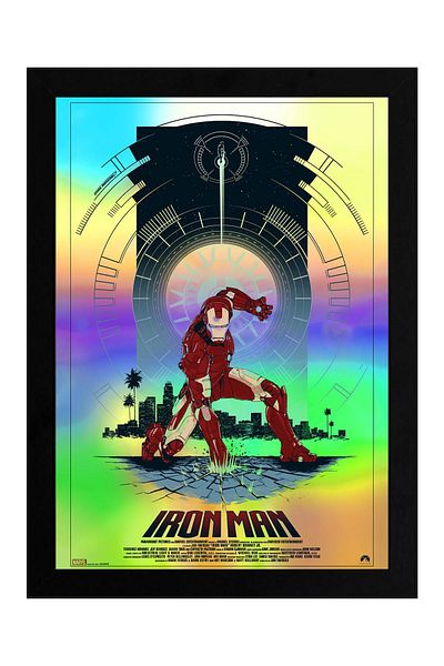 Saturn Pictură înrămată Iron Man - Poster de film Iron Man Marvel