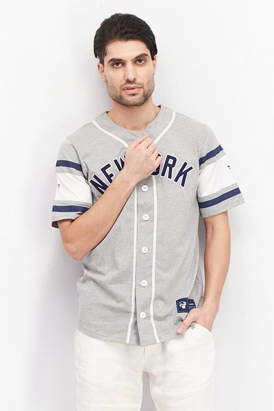 Fanatics Men Sportswear Fit Embroidered Outdoor Jersey, Grey