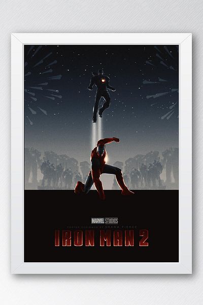Saturn Επιτραπέζιο με κορνίζα Iron Man - Επιτραπέζια αφίσα ταινίας Iron Man Marvel